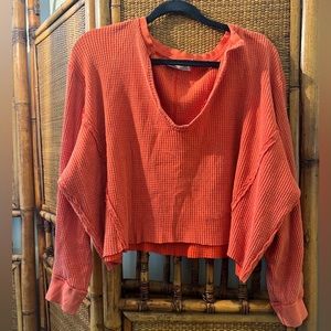 Free People Buttercup Thermal (Cut to Cropped Length)